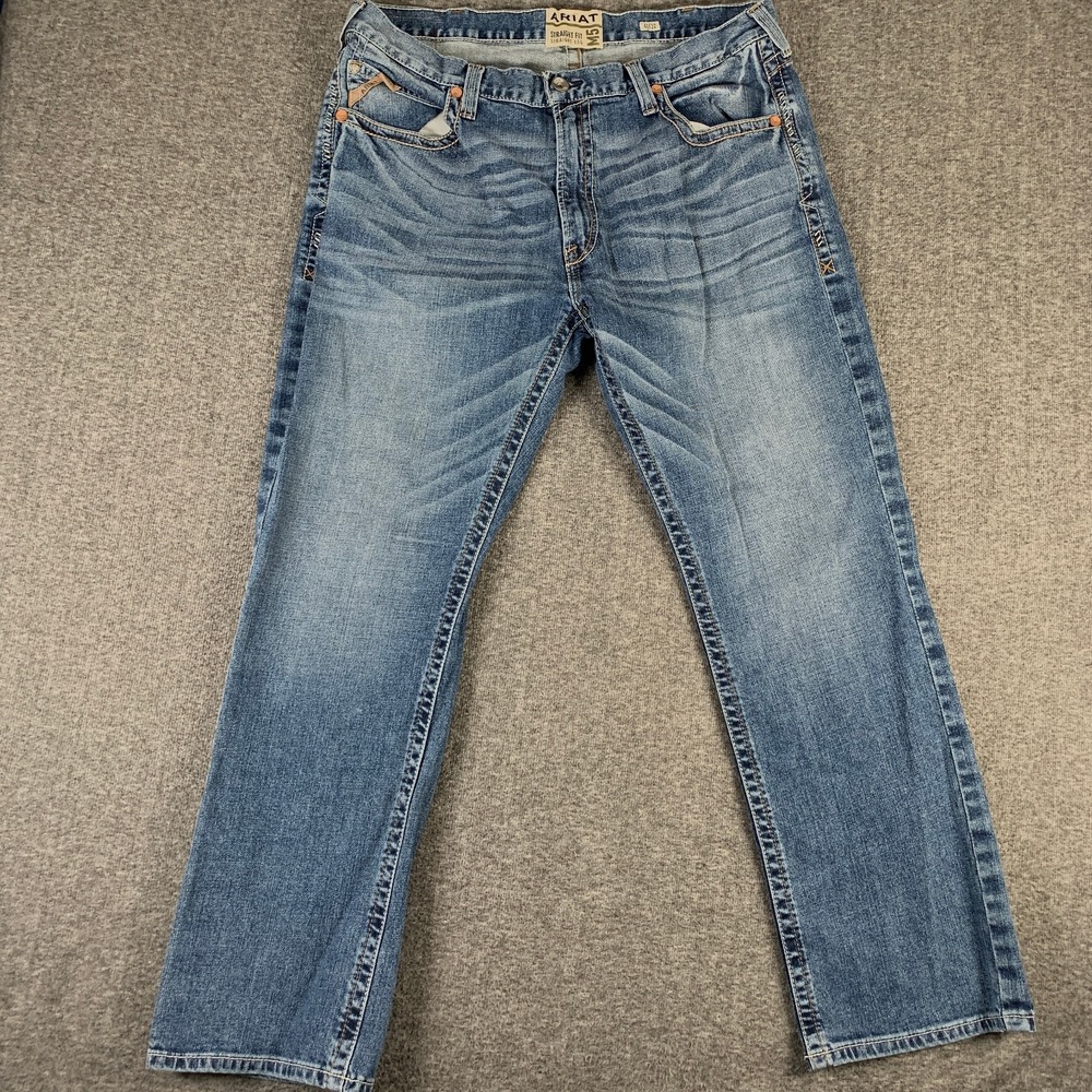 Ariat M5 Jeans Men 40x32 Straight Leg Ranchwear Gaucho Western